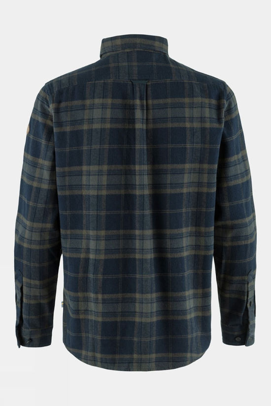 Fjallraven Mens Övik Twill Shirt  Dark Navy-Basalt
