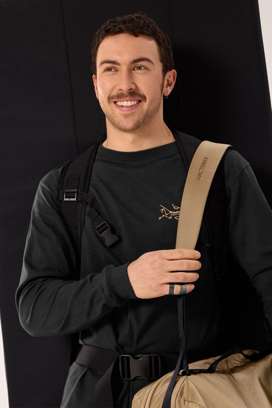 Arc'teryx Mens Kragg Cotton Long Sleeve T-Shirt 24K Black
