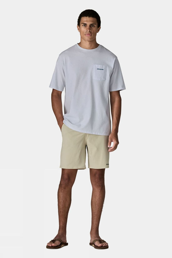 Patagonia Mens Boardshort Logo Pocket Responsibili T-Shirt White