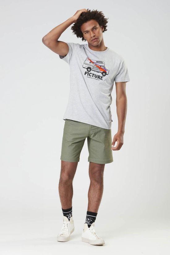 Picture Mens Custom Van Tee B Grey Melange