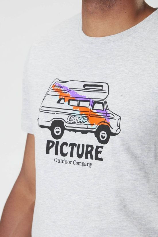Picture Mens Custom Van Tee B Grey Melange