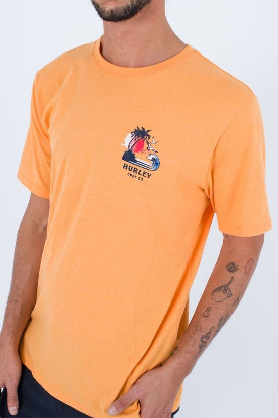 Hurley Mens Everyday Island Party Tee Nectarine Heather