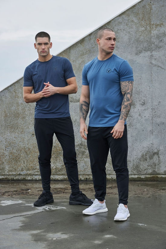 Virtus Mens Joker T-Shirt Mid Blue