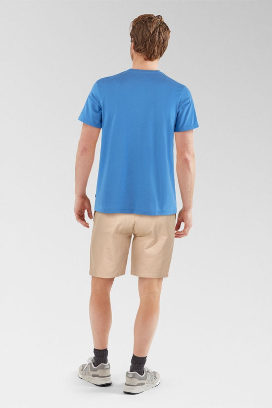 Fjallraven Mens Lush Logo T-Shirt Un Blue