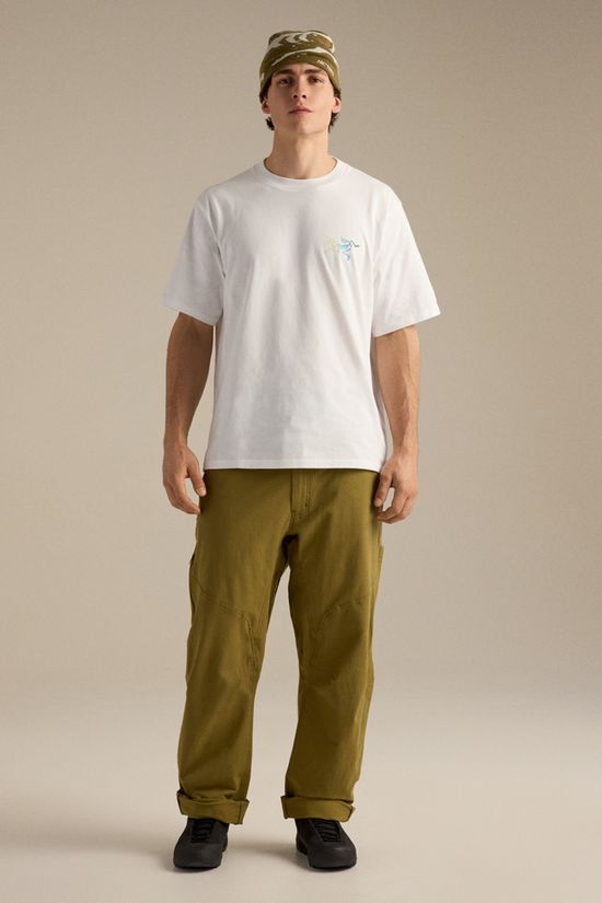 Arc'teryx Mens Kragg Cotton Logo T-Shirt White Light