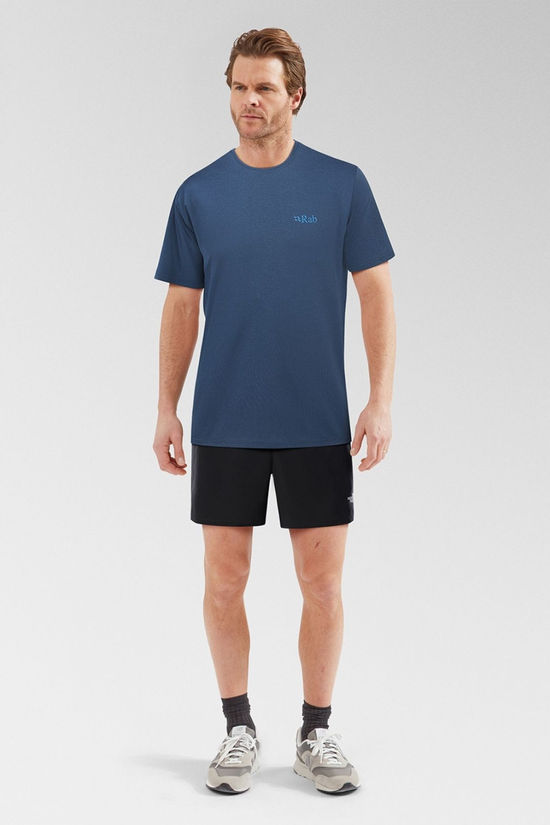 Rab Mens Mantle Ridge T-Shirt Tempest Blue