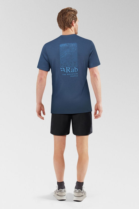 Rab Mens Mantle Ridge T-Shirt Tempest Blue