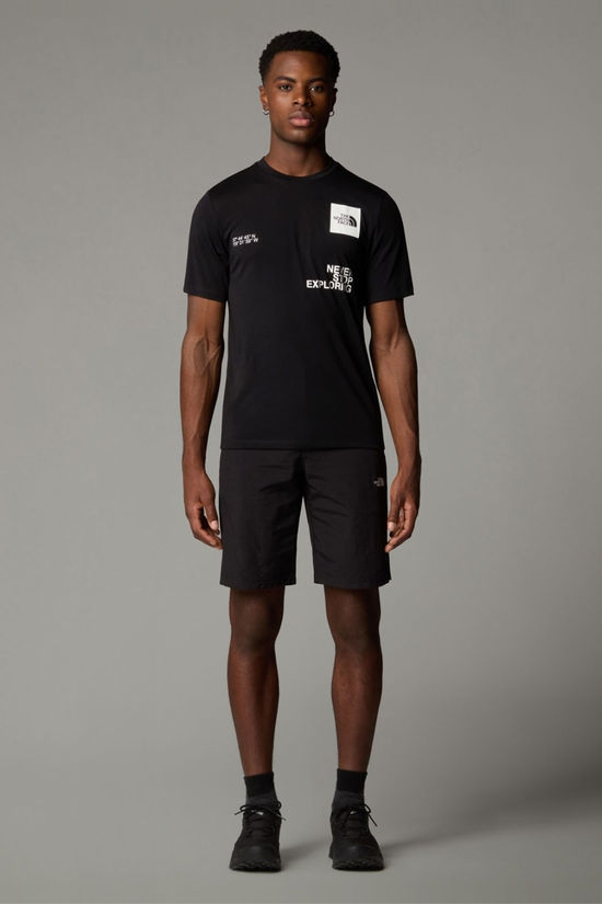 The North Face Mens Mountain Foundation Coordinates  T-Shirt Tnf Black