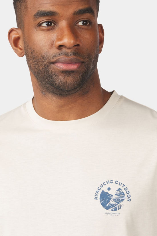 Ayacucho Mens Chuckwallas Graphic T-Shirt Pumice Stone
