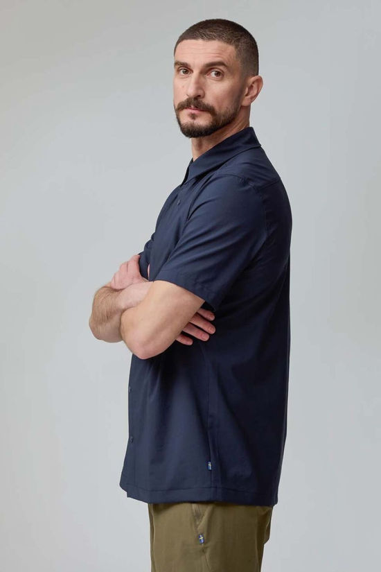 Fjallraven Mens High Coast Pack Short Sleeve Shirt  Dark Navy