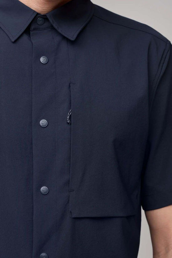 Fjallraven Mens High Coast Pack Short Sleeve Shirt  Dark Navy