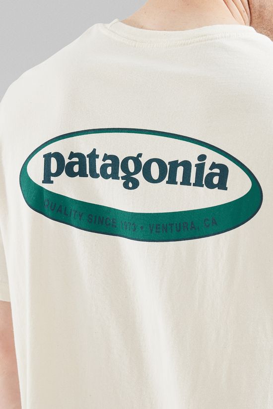 Patagonia Mens '95 Oval Logo T-Shirt Undyed Natural