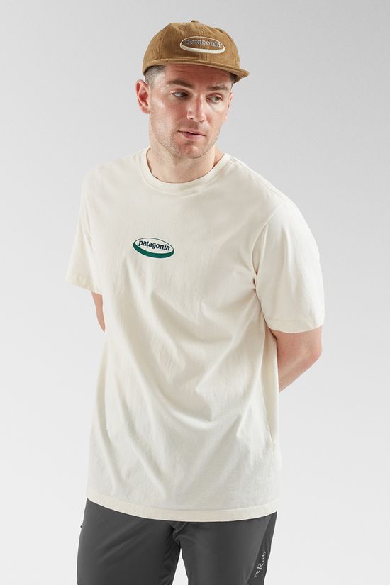 Patagonia Mens '95 Oval Logo T-Shirt Undyed Natural