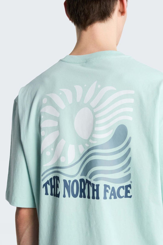 The North Face Mens Sun Oversize Graphic T-Shirt Opal Frost