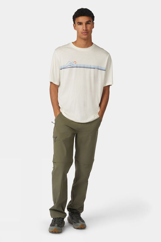 Ayacucho Mens Coastal Stripe T-Shirt Wispy Clouds