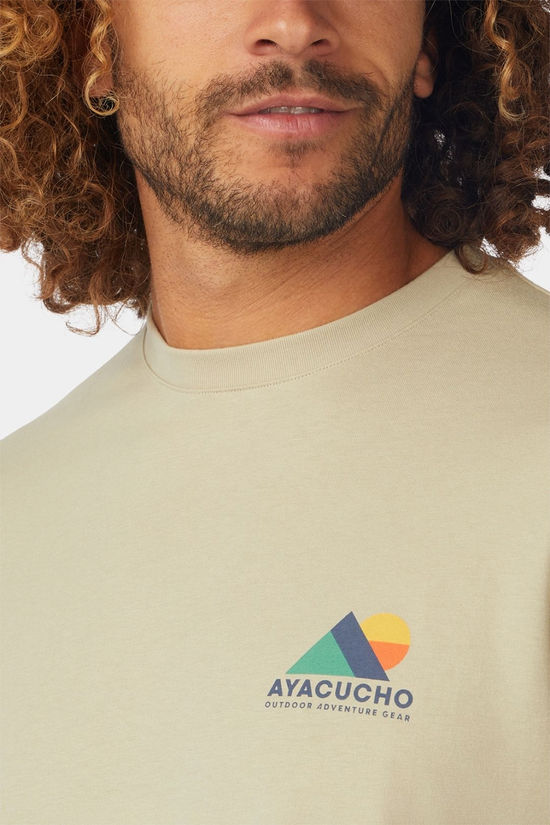 Ayacucho Mens Walter's Cove T-Shirt Moss Gray
