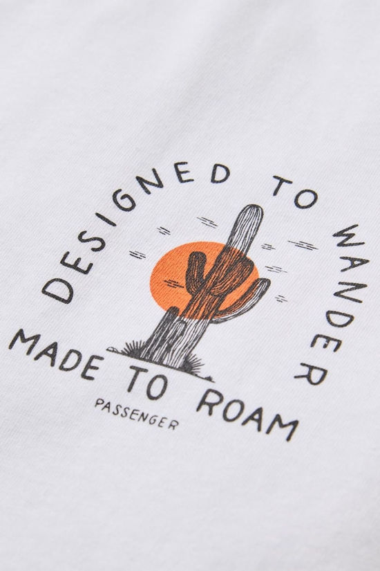 Passenger Mens Explore Recycled Cotton T-Shirt White