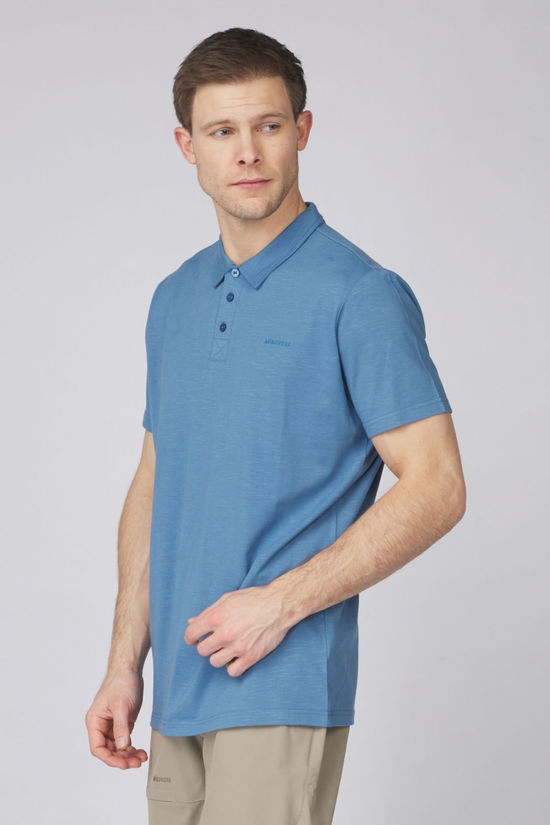 Ayacucho Mens Kibira Polo Shirt Coronet Blue