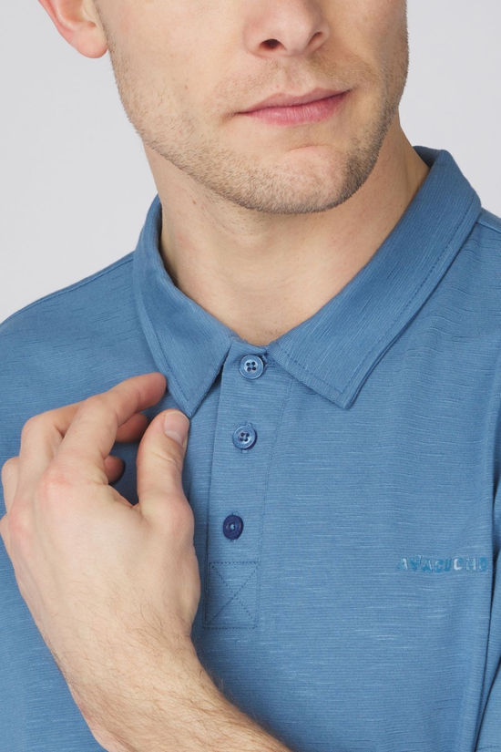 Ayacucho Mens Kibira Polo Shirt Coronet Blue