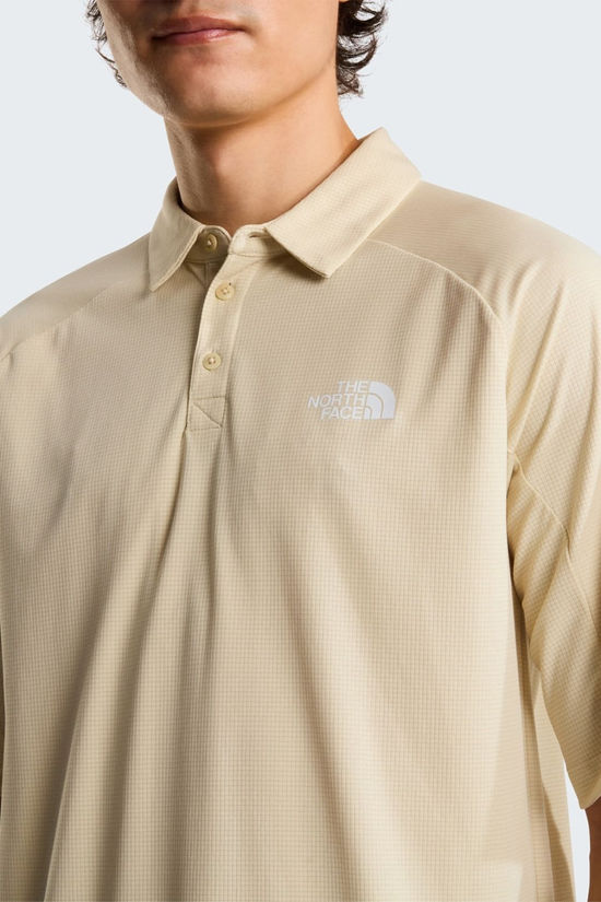 The North Face Mens Lightrange Packable Short Sleeve Polo Shirt Desert Stone