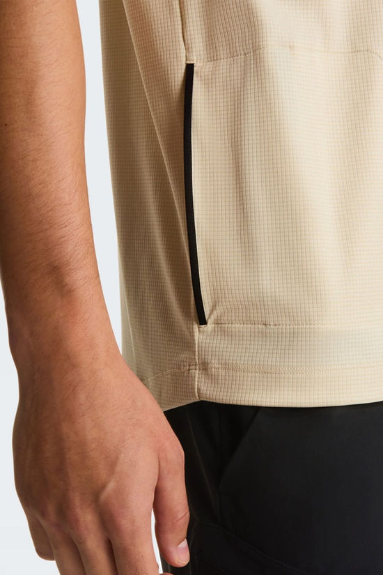 The North Face Mens Lightrange Packable Short Sleeve Polo Shirt Desert Stone
