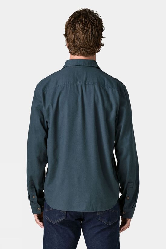 Patagonia Mens Long Sleeved Lightweight Fjord Flannel Shirt Summit Blue
