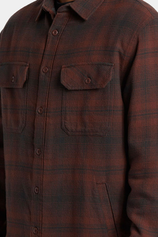 Quiksilver Mens Venture Overshirt Brown Stone Venture