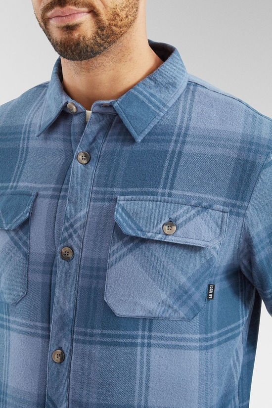 Saltrock Mens Woody Shirt Midblue