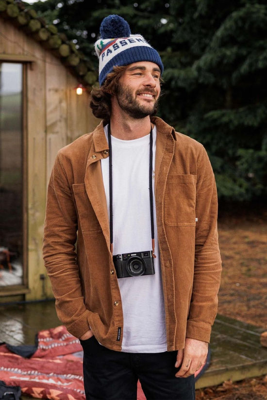 Passenger Mens Backcountry Cord Shirt Toffee