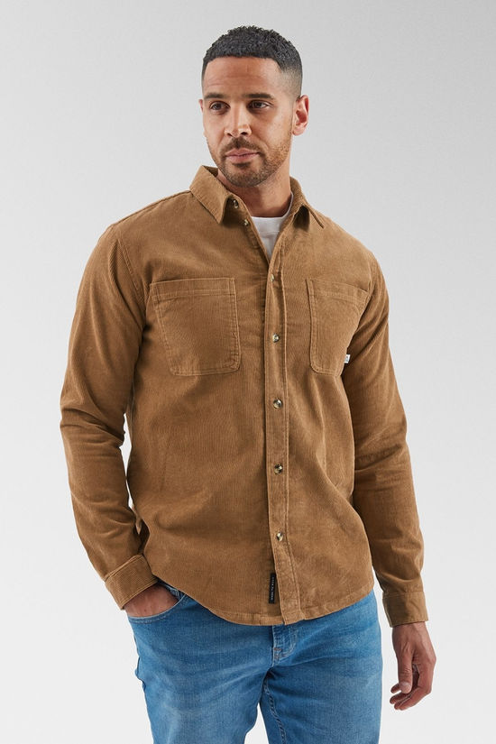Passenger Mens Backcountry Cord Shirt Toffee