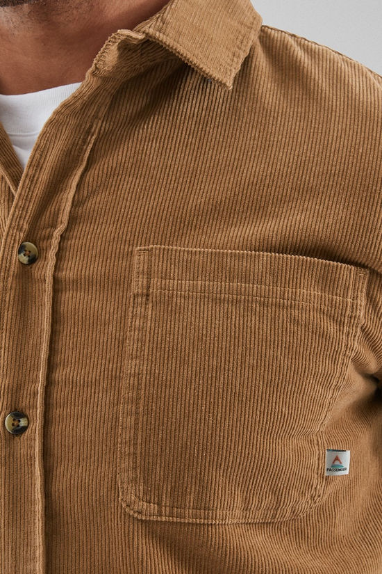 Passenger Mens Backcountry Cord Shirt Toffee