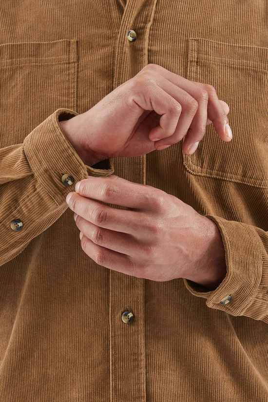 Passenger Mens Backcountry Cord Shirt Toffee