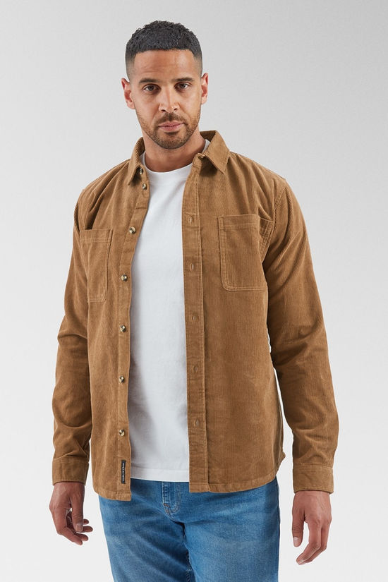 Passenger Mens Backcountry Cord Shirt Toffee