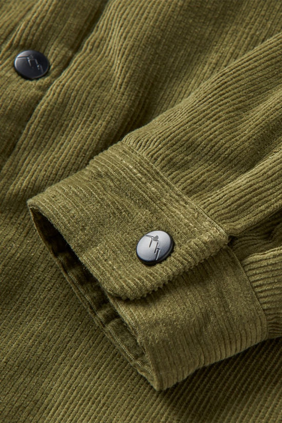 Passenger Mens Kodiak Cord Overshirt Khaki
