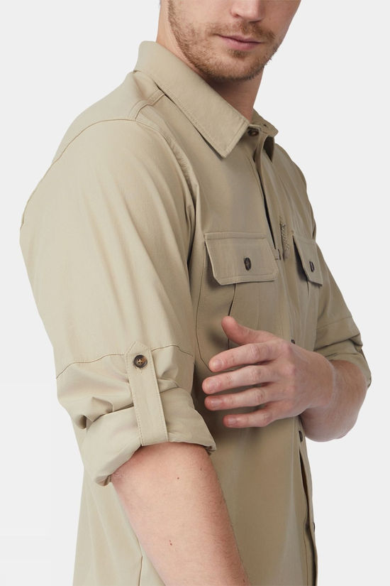 Ayacucho Mens Jungle Travel Long Sleeve Shirt II Trench Coat