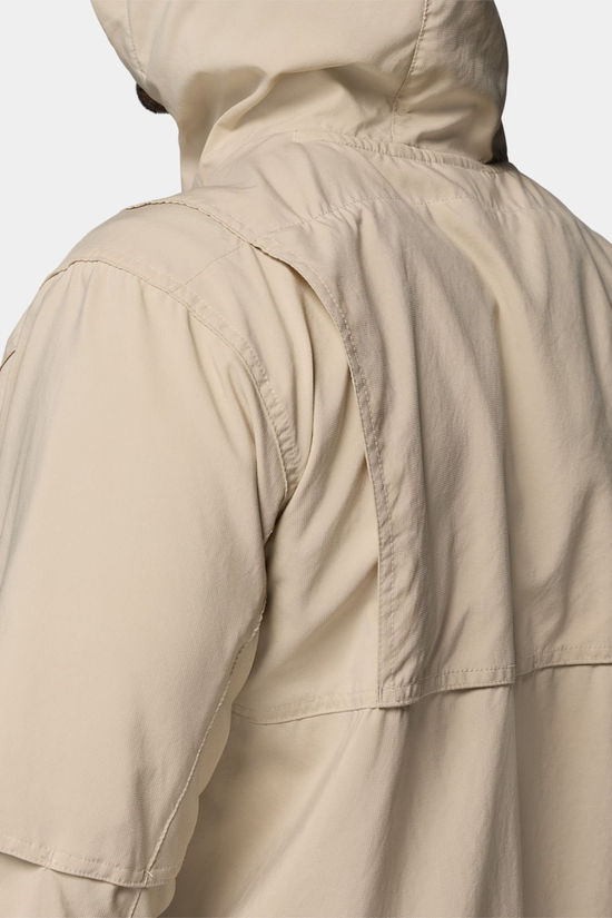 Columbia Mens Skien Valley Hooded Shirt  Ancient Fossil, Shark
