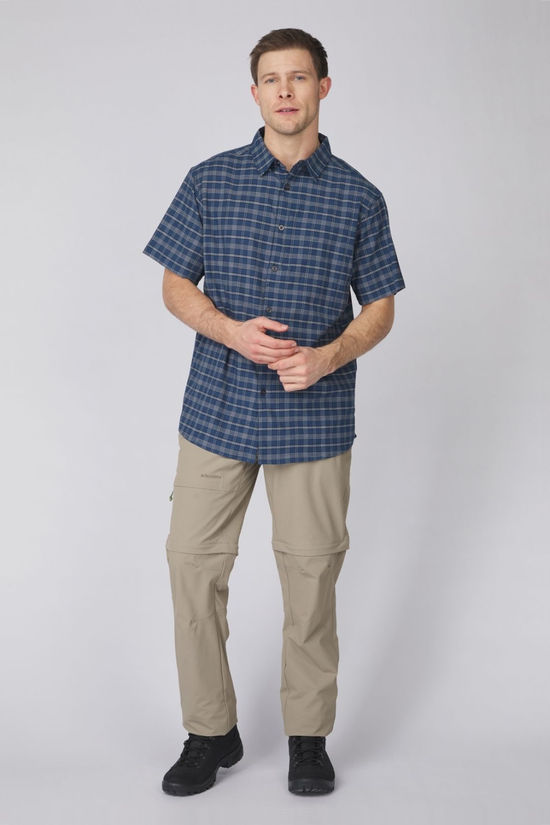 Ayacucho Mens Hiker Stretch Anti Mosquito Shirt III Navy Blue/Navy Blue