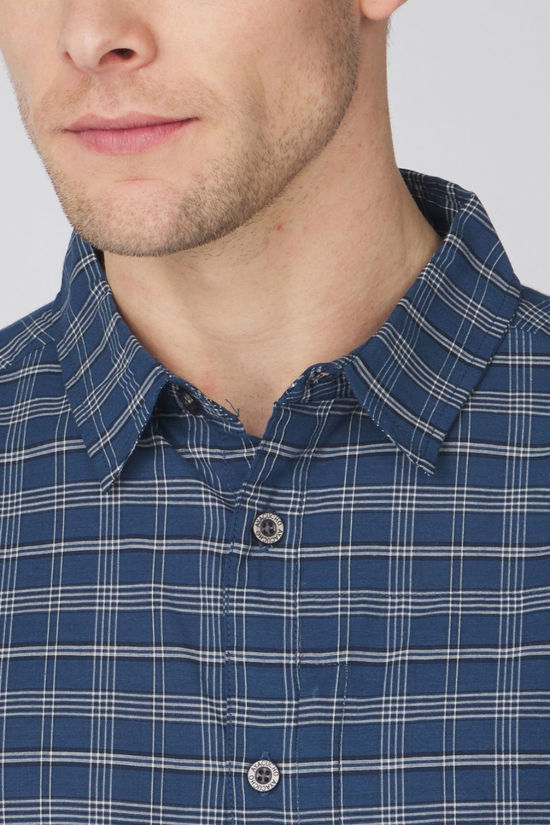 Ayacucho Mens Hiker Stretch Anti Mosquito Shirt III Navy Blue/Navy Blue