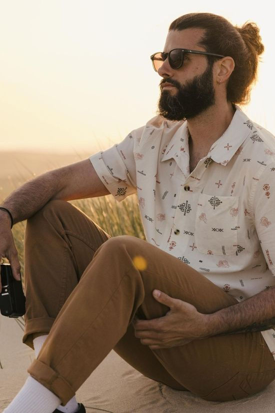Passenger Mens Cove Organic Cotton Shirt Birch Made To Roam
