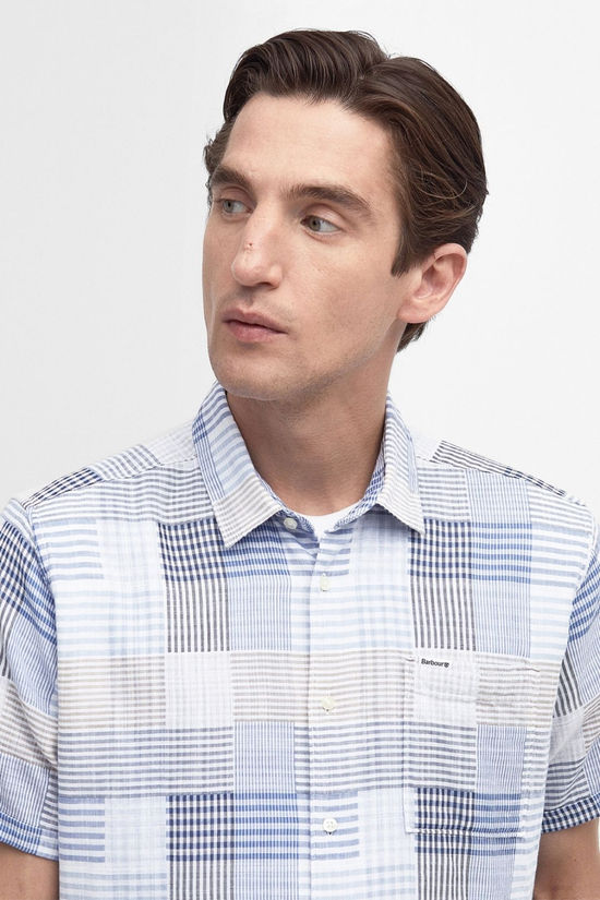 Barbour Mens Oakshore Summer Shirt Sky