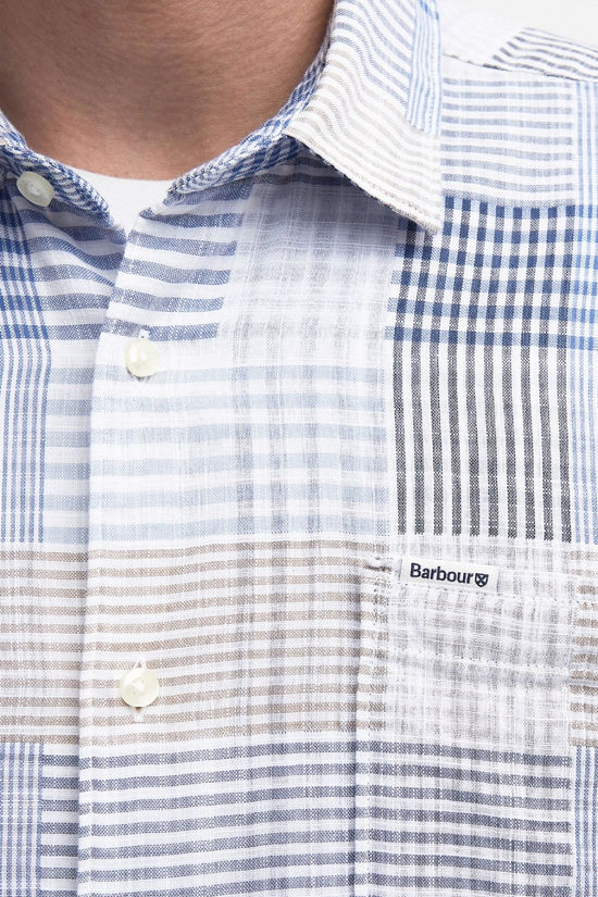 Barbour Mens Oakshore Summer Shirt Sky