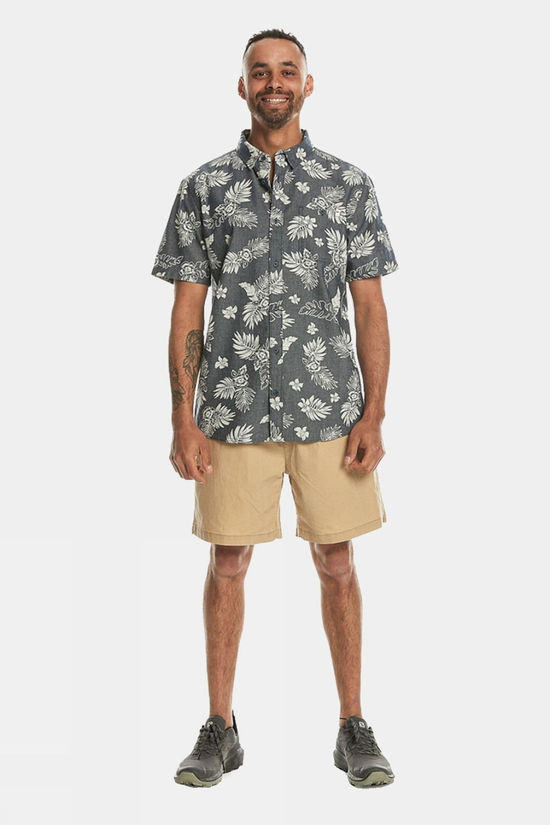 Quiksilver Mens Gawanhill Short Sleeve Shirt Navy Gawanhill