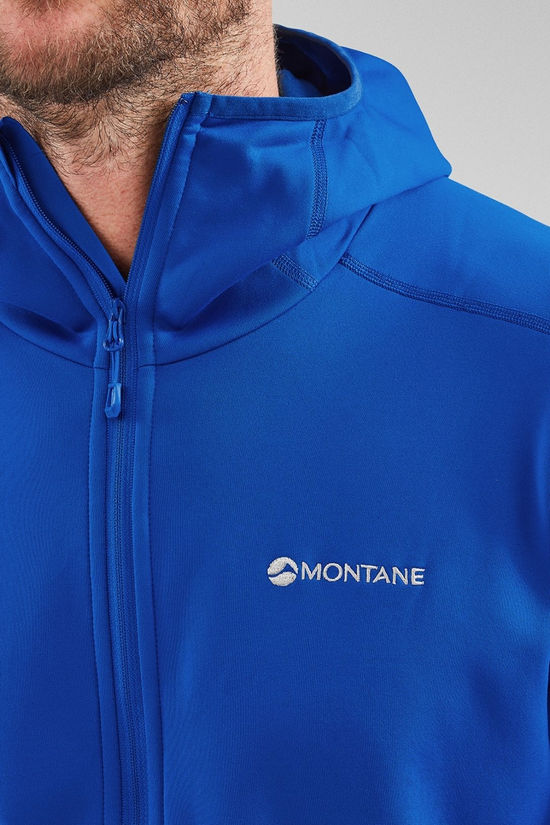 Montane Mens Fury Lite Hoodie Fleece Jacket Neptune Blue