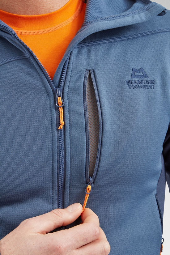 Mountain Equipment Mens Durian Hooded Fleece Jacket Dusk/Cosmos