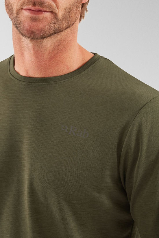 Rab Mens Staden Crew Top Army