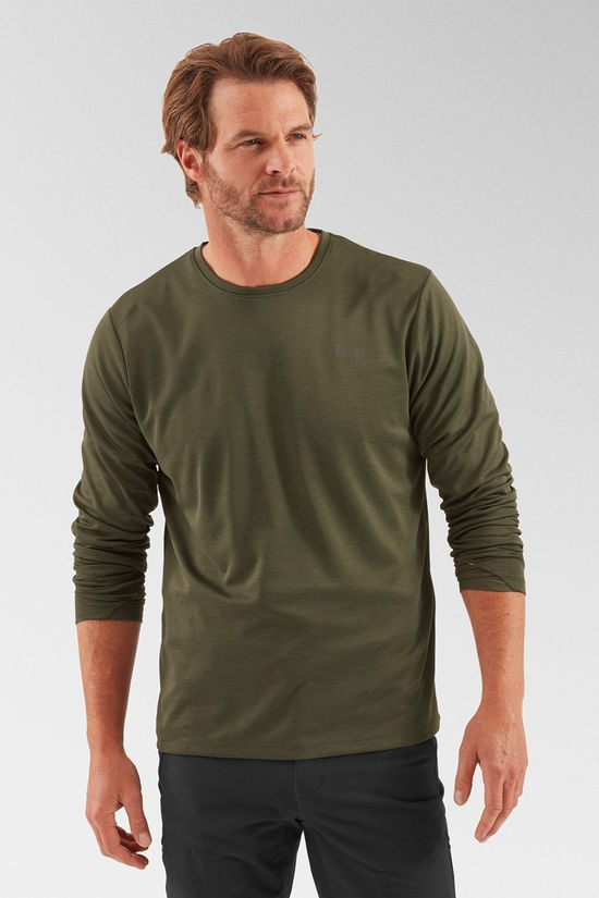 Rab Mens Staden Crew Top Army