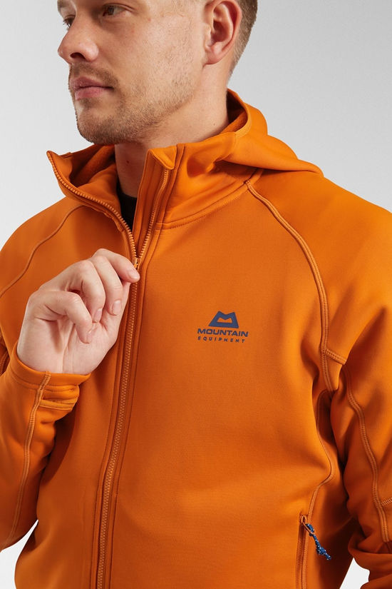 Mountain Equipment Mens Jorasses Hooded Fleece Jacket Rust