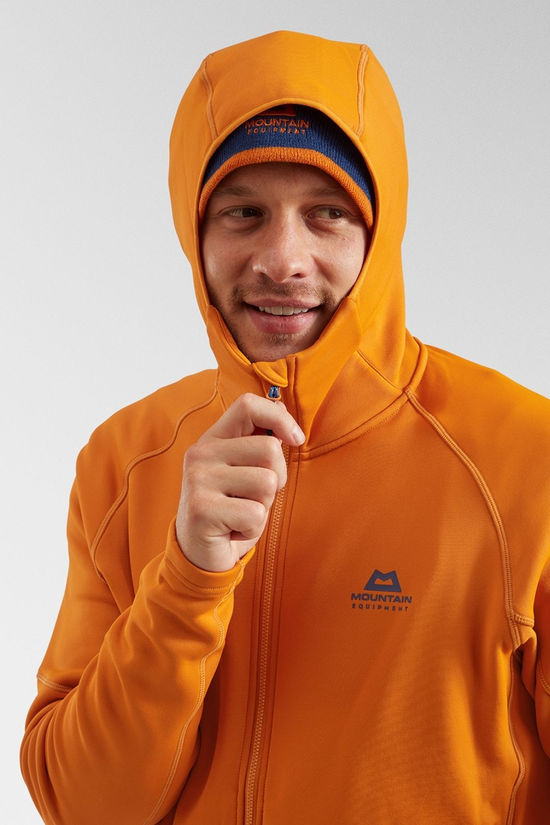 Mountain Equipment Mens Jorasses Hooded Fleece Jacket Rust