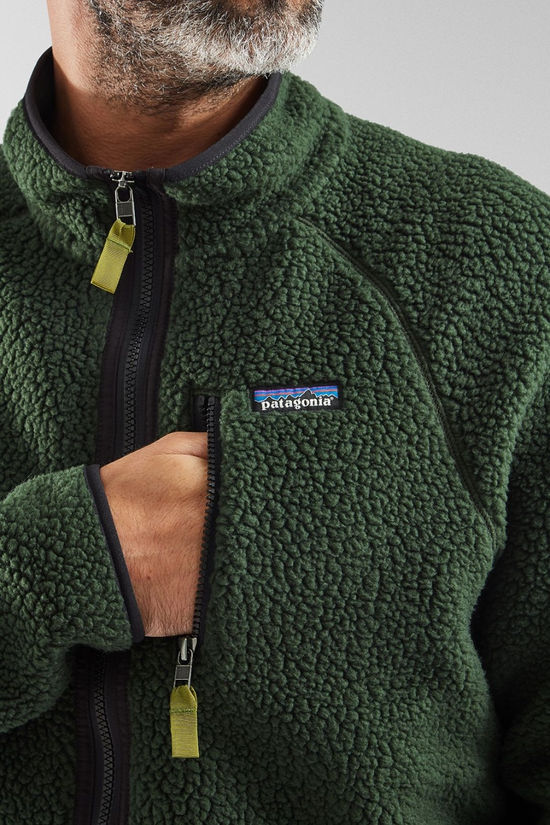 Patagonia Mens Retro Pile Fleece Jacket Old Growth Green