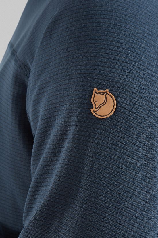 Fjallraven Mens Abisko Lite Half Zip Fleece  Dark Navy